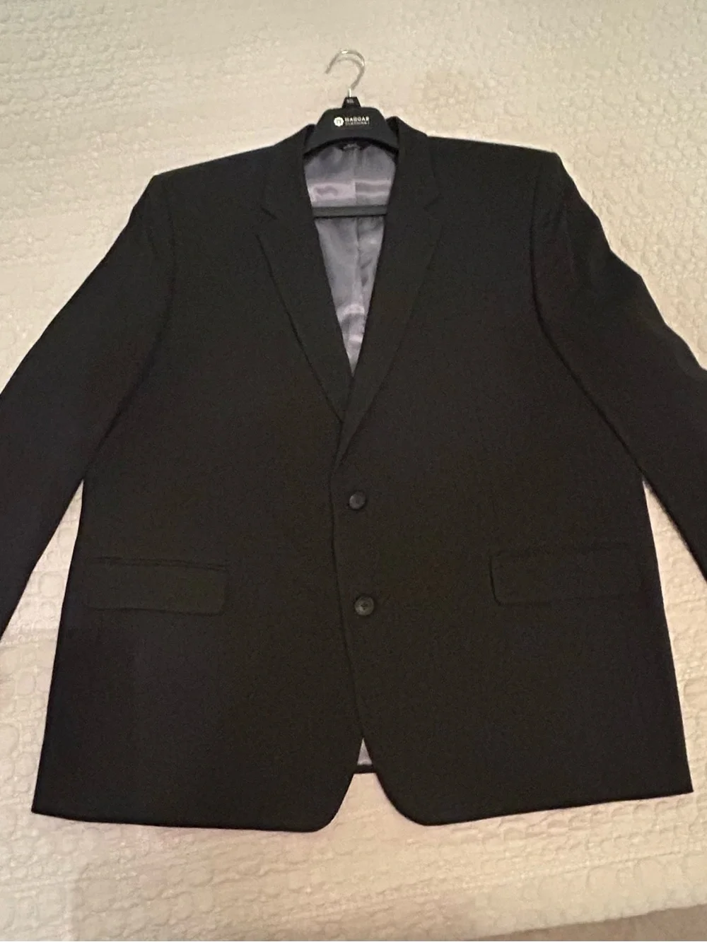 J.M. Haggar Classic Fit Stretch Men’s Black Suit Jacket Blazer 52L